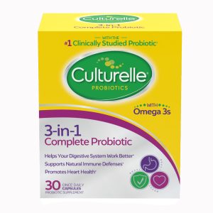 I-HEALTH INC Culturelle® Three-in-One Complete Probiotic Capsules 049100400389