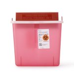 CARDINAL In-Room™ Multi-purpose Sharps Container, 1-1/4 Gallon, 10.75 x 11 x 4.75 Inch 85131