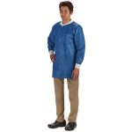 GRAHAM MEDICAL PRODUCTS LabMates® Lab Jacket, Medium, Blue 85189