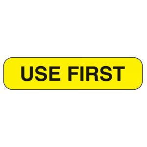 HEALTH CARE LOGISTICS Indeed "Use First" Advisory Label, 1.6 x 0.4 Inch 2306