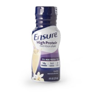 ABBOTT NUTRITION Ensure® High Protein Shake, Vanilla, 8-ounce bottle 64117