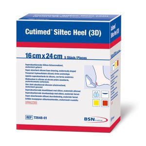 BSN MEDICAL Cutimed® Siltec® Heel 3D Silicone Foam Dressing 7328601