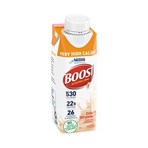 NESTLE HEALTHCARE NUTRITION Boost® Very High Calorie Strawberry Nutritional Drink, 8-ounce Carton 00043900661452