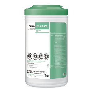 PROFESSIONAL DISPOSABLES Sani-HyPerCide® Extra Large Germicidal Disinfectant Wipes, Canister P26584