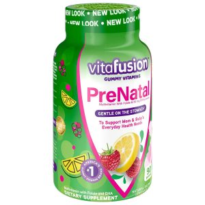 CHURCH AND DWIGHT Vitafusion PreNatal Gummies Natural Raspberry Lemonade Flavor 02791701950