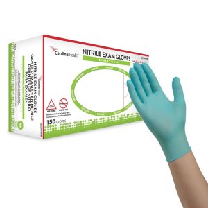 CARDINAL Esteem™ Stretch Nitrile Exam Glove, Medium, Teal 8856NMB