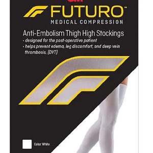 3M COMPANY 3M Futuro™ Anti-Embolism Moderate Compression Thigh-High Stockings, Medium/Short 71064EN