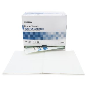 MCKESSON BRAND McKesson Sterile Poly Lined Towel Drape, 18 x 26 Inch 25-515