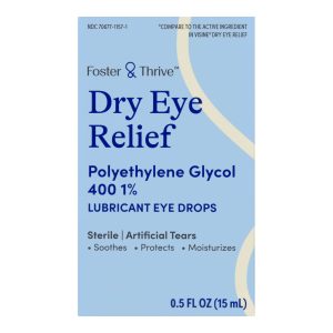MCKESSON BRAND Foster & Thrive™ Dry Eye Relief Polyethylene Glycol 400 1% Lubricant Eye Drops 70677115701