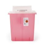 CARDINAL SharpStar™ In-Room™ Multi-purpose Sharps Container, 3 Gallon, 16½ x 13¾ x 6 Inch 8537SA