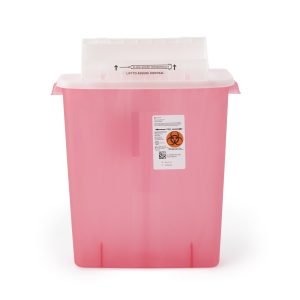 CARDINAL SharpStar™ In-Room™ Multi-purpose Sharps Container, 3 Gallon, 16½ x 13¾ x 6 Inch 8537SA