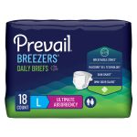 FIRST QUALITY PRODUCTS LLC Prevail® Breezers® Ultimate Absorbency Incontinence Briefs, Large PVB-013/2