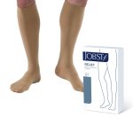 BSN MEDICAL Jobst® Relief Compression Stockings, Knee High, Large, Beige, Closed Toe 114808