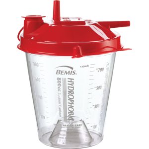 BEMIS HEALTHCARE Hi-Flow™ Rigid Suction Canister, 800 mL 424410
