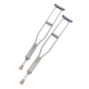 S2S GLOBAL Push Button Underarm Crutches for Children, 4'6" – 5'2" 7702