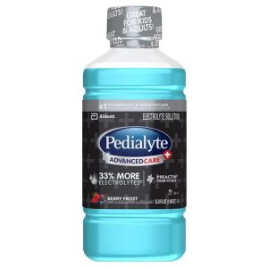 ABBOTT NUTRITION Pedialyte® AdvancedCare™ Plus Berry Frost Electrolyte Solution, 1 Liter Bottle 66641