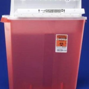 CARDINAL SharpStar™ In-Room™ Multi-purpose Sharps Container, 4 Gallon, 18½ x 16½ x 6 Inch 8541SA