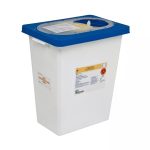 CARDINAL SharpSafety™ Pharmaceutical Waste Container, 8 Gallon, 17.75 x 11 x 15.5 Inch 8850