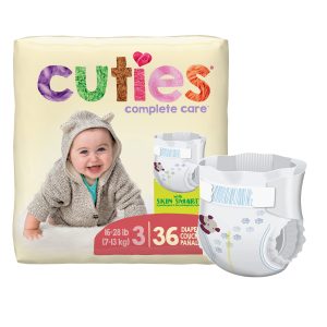 FIRST QUALITY PRODUCTS LLC Cuties® Premium Diaper, Size 3 CR3001