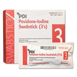PROFESSIONAL DISPOSABLES PDI® PVP Iodine Prep Swabsticks S41125