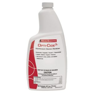 MICRO SCIENTIFIC INDUSTRIES Opti-Cide 3® Disinfectant Cleaner, 24-ounce bottle NEMSI24