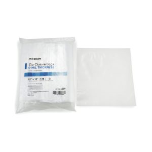 MCKESSON BRAND McKesson Zip Closure Bag, 12 x 12 in. 4589