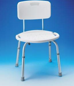 DRIVE DEVILBISS HEALTHCARE Carex Adjustable Bath and Shower Seat with Back, 350 lb Capacity FGB75300 0000