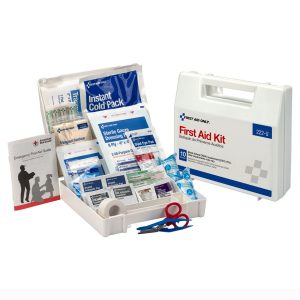 ACME UNITED First Aid Only® Ten-Person First Aid Kit, Plastic Case with Dividers 222-U
