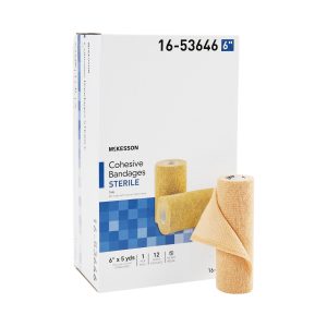 MCKESSON BRAND McKesson Self-adherent Closure Cohesive Bandage, 6 Inch x 5 Yard 16-53646