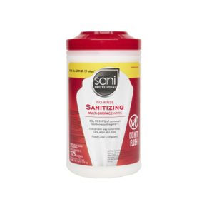 PROFESSIONAL DISPOSABLES Sani Professional® No Rinse Surface Disinfectant, 95 Count P66784