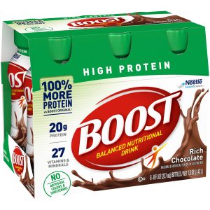 NESTLE HEALTHCARE NUTRITION Boost® High Protein Chocolate Complete Nutritional Drink, 8-ounce bottle 00041679940365