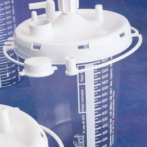 ALLIED HEALTHCARE Allied® Suction Canister for use with OptiVac® aspirators, 1500 mL 20-08-0004