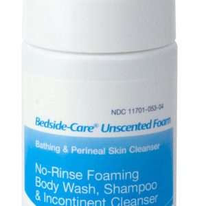 MEDLINE Coloplast Bedside-Care Foam Cleanser, Unscented, Shampoo and Body Wash, 4 ounces COI67147