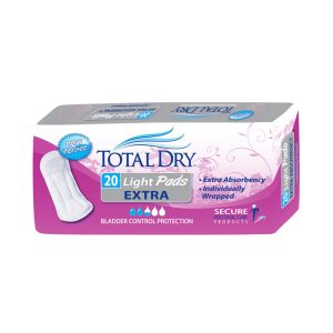 SECURE PERSONAL CARE PRODUCTS TotalDry™ Light Absorbency Bladder Control Pad, 11-Inch Length SP1561