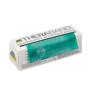FABRICATION ENTERPRISES TheraBand® Exercise Resistance Band, Green, 5 Inch x 6 Yard, Medium Resistance 10-1002