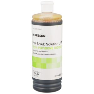 MCKESSON BRAND McKesson Bactericide Antiseptic PVP Scrub Solution, 16 oz. Bottle 037