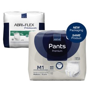 ABENA NORTH AMERICA Abri-Flex™ Premium M1 Absorbent Underwear, Medium 41083