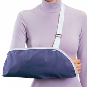 DJO ProCare® Clinic Unisex Blue Cotton / Polyester Arm Sling, Extra Large 79-84028
