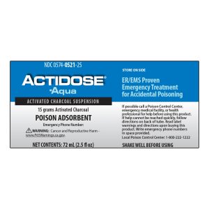 PADAGIS US LLC Actidose®-Aqua Activated Charcoal Poison Absorbent 00574052125