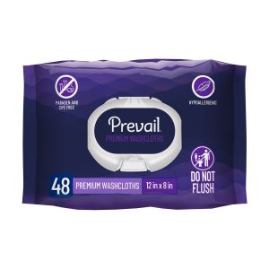FIRST QUALITY PRODUCTS LLC Prevail Personal Wipe with Aloe and Vitamin E, 8 X 12 Inch WW-910