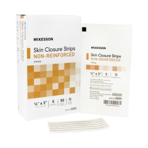 MCKESSON BRAND McKesson Nonreinforced Skin Closure Strip, 1/8 x 3 in. 3000