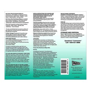 PARKER LABS Protex® Ultra Disinfectant Wipes, Premoistened Broad Spectrum 48-70