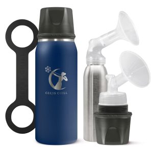 CERES CHILL CO Ceres Chill OG Stainless Steel Breast Milk Chiller Container, Dark Blue CC-1-BC-L-NV