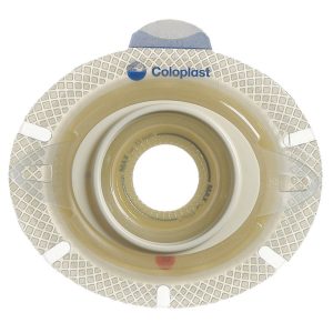 COLOPLAST SenSura® Click Xpro Ostomy Barrier, Trim to Fit 10 – 55 mm Stomas, Blue Match 10035