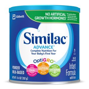 ABBOTT NUTRITION Similac® Advance® 20 Infant Formula, Powder, 12.4-ounce can 55957