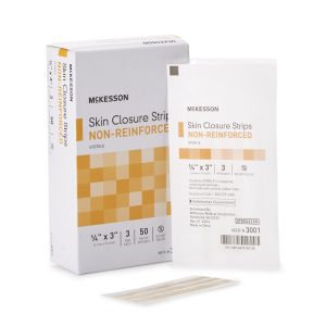 MCKESSON BRAND McKesson Nonreinforced Skin Closure Strip, 1/4 x 3 Inch 3001
