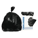 ESSENDANT CO/UNITED STATIONERS Heritage™ X-Liner™ Trash Bag, Black, 33-gallon Capacity HERX6639AK