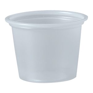 RJ SCHINNER CO Solo® Polystyrene Soufflé Cup, 1 ounce capacity P100N