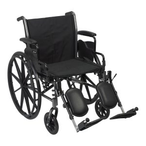 MCKESSON BRAND McKesson Lightweight Wheelchair, 20-Inch Seat Width 146-K320DDA-ELR