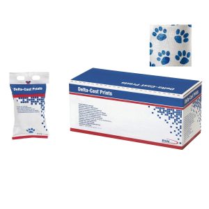 BSN MEDICAL Delta-Cast® Prints Paw Print Cast Tape, 2 Inch x 4 Yard 7227320